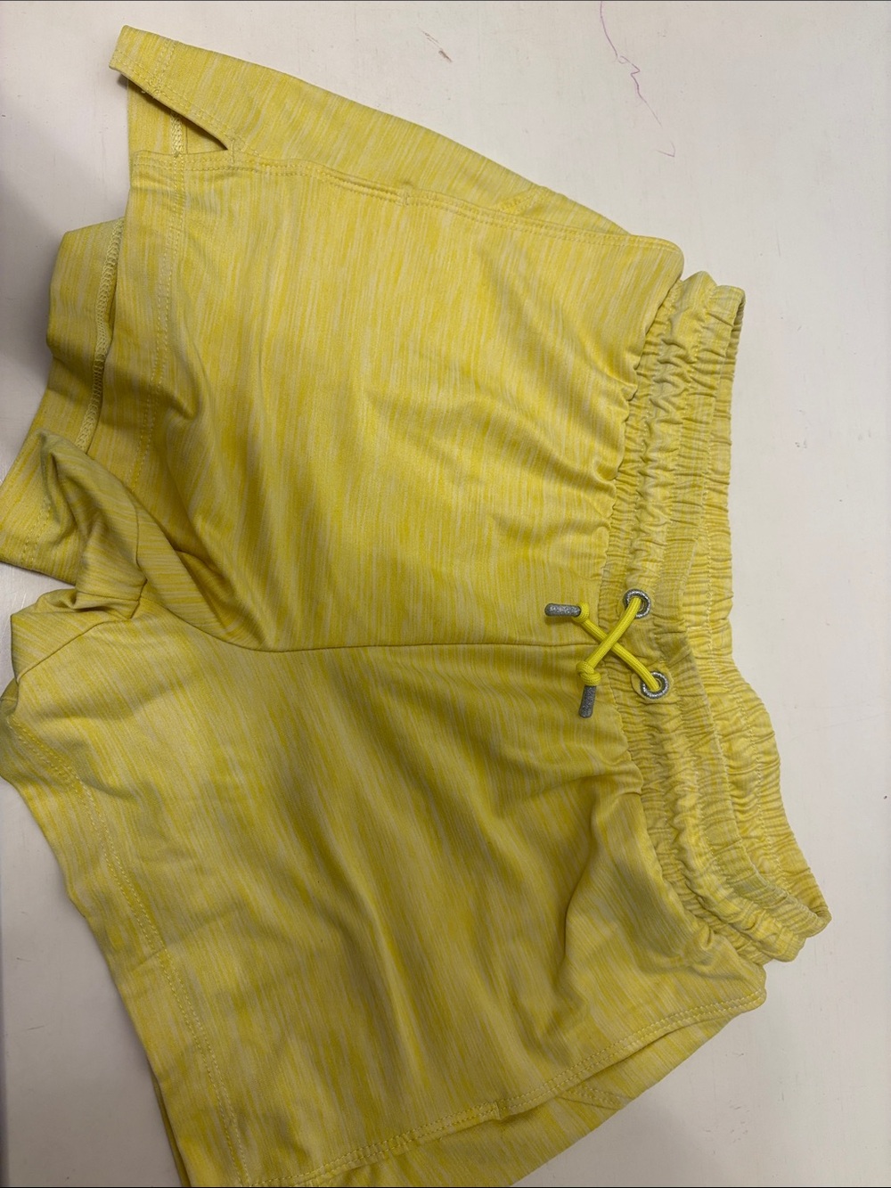 all in motion Bright Yellow Girls' Drawstring Active Shorts
